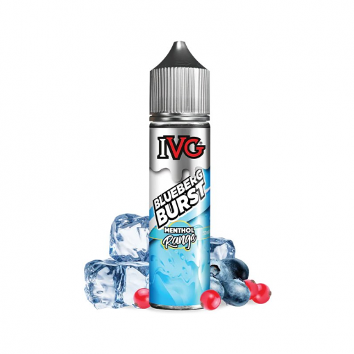 Příchuť IVG S&V: Menthol Blueberg Burst / Chladivý ovocný mix 18ml